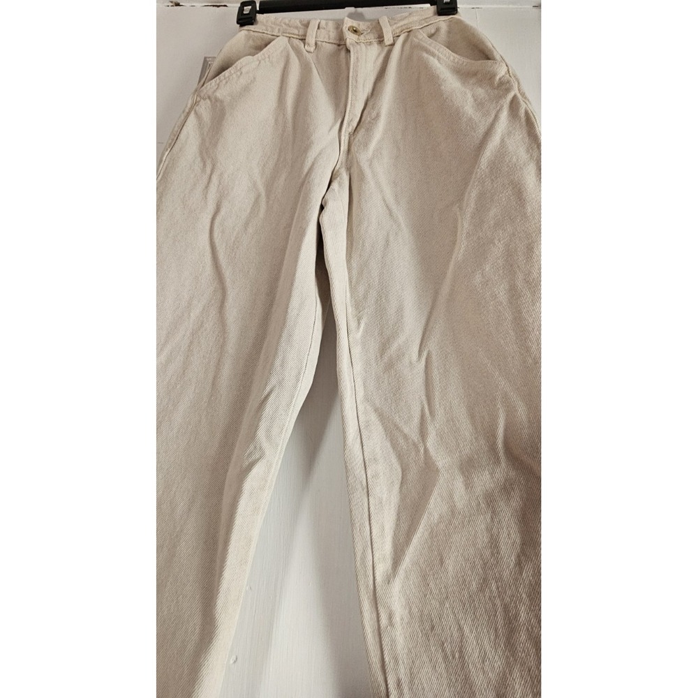 COTTON: ON woman size 0 carpenter jean beige - Picture 3 of 9